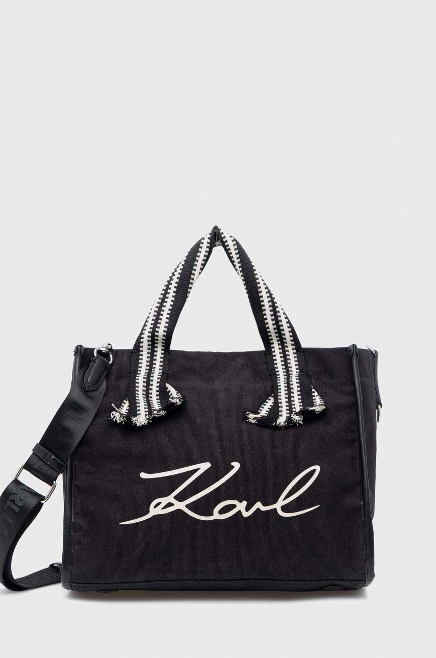 Karl Lagerfeld poseta culoarea negru Accesorii imagine noua 2022