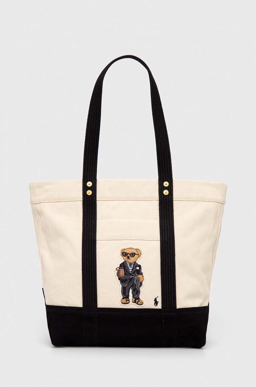 

Чанта Polo Ralph Lauren в бежово, Бежов