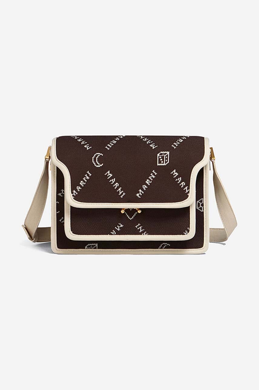 Marni poșetă culoarea bej SBMP0108A2.P4601.00M53-cream