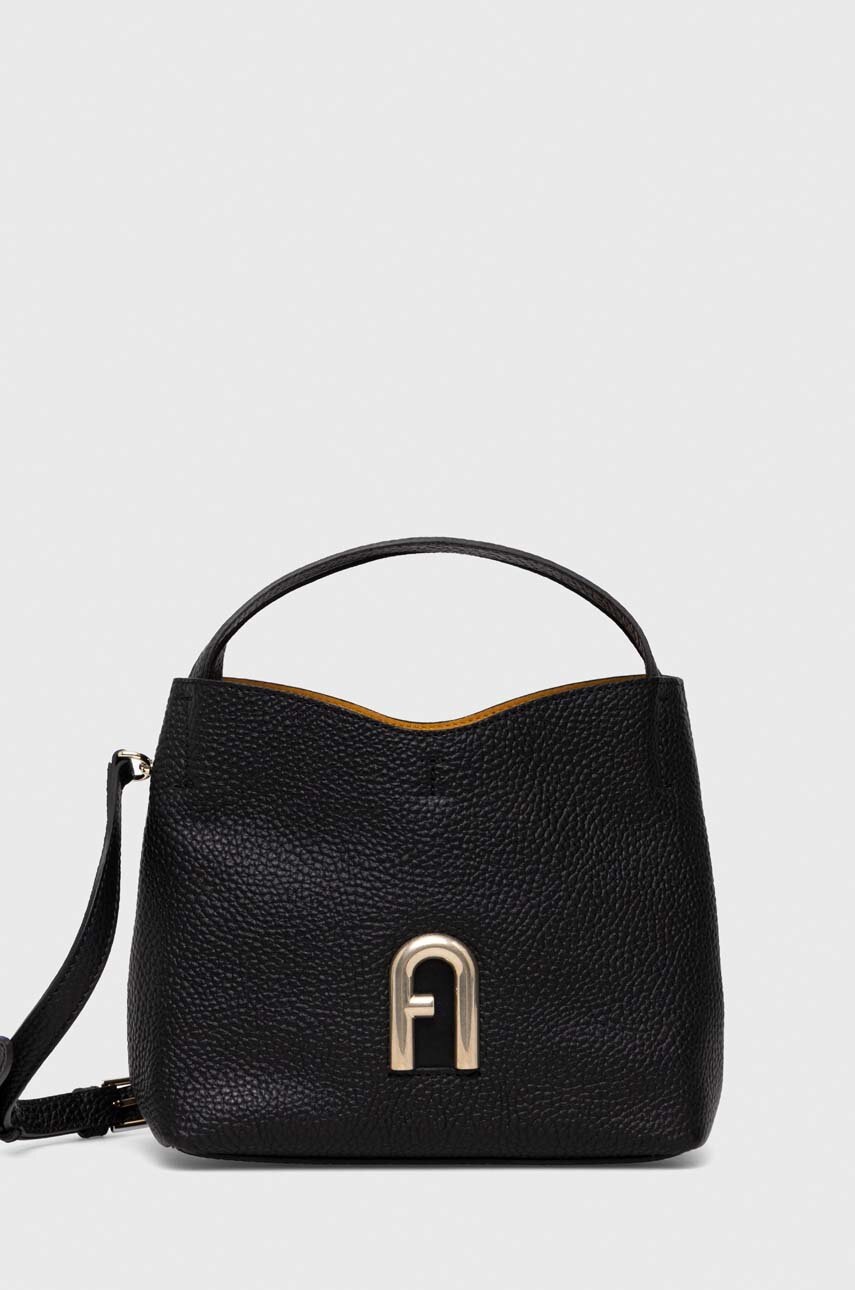 

Шкіряна сумочка Furla Primula колір чорний
