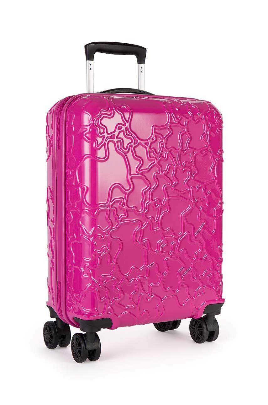 Tous Tous walizka kolor różowy