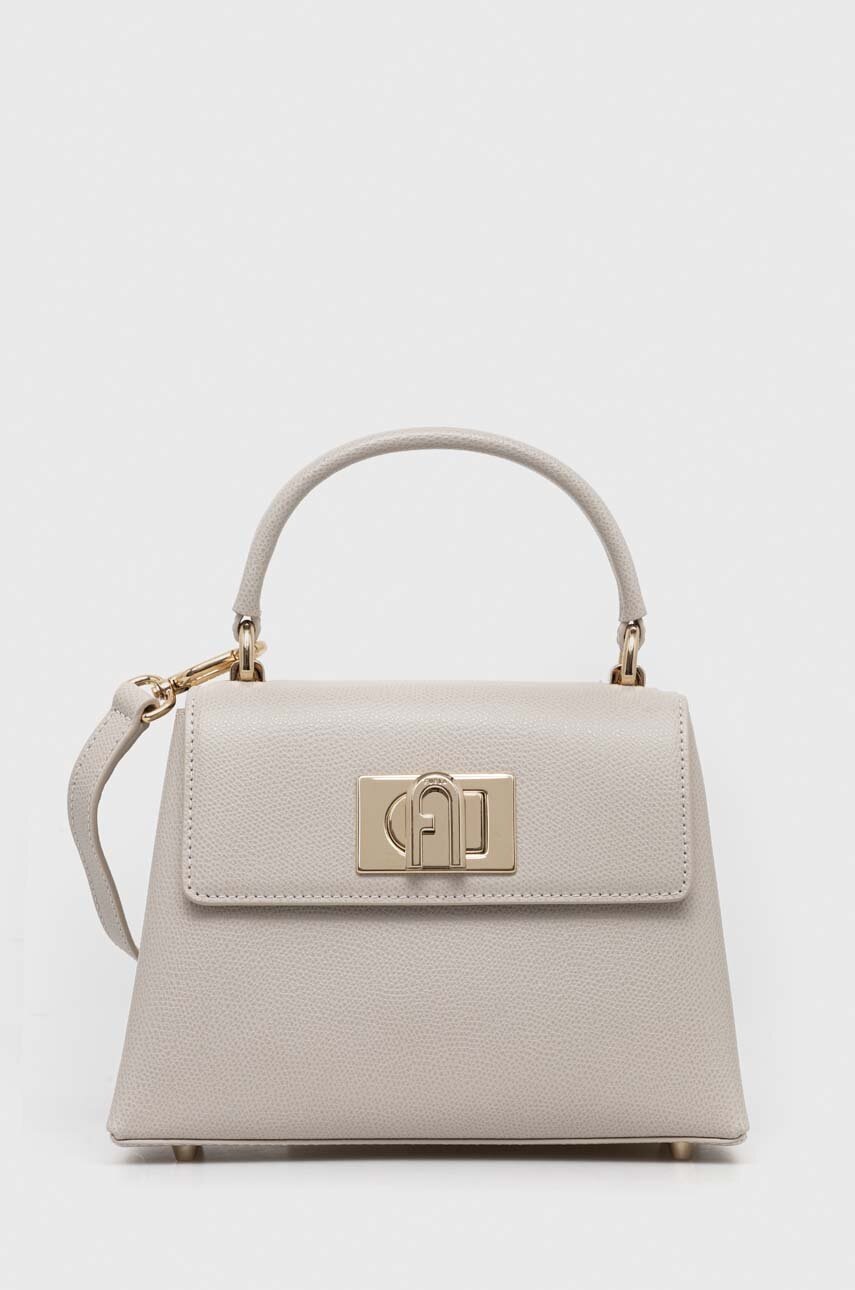 

Шкіряна сумочка Furla колір сірий