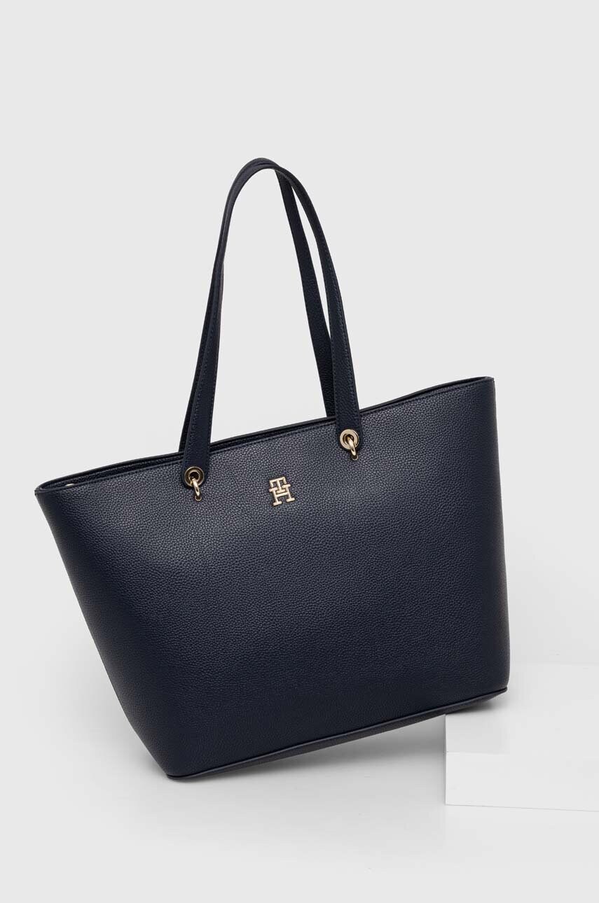 Levně Kabelka Tommy Hilfiger černá barva, AW0AW15178