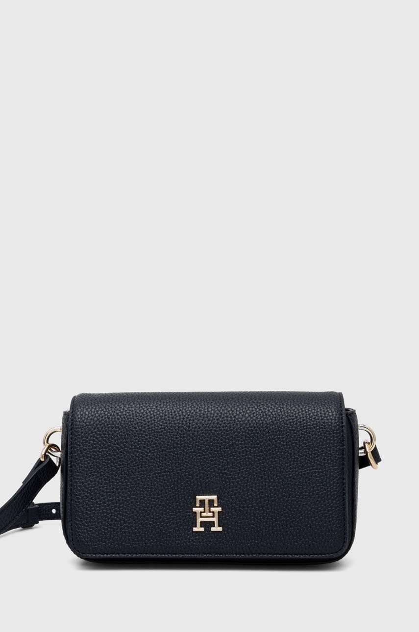 Levně Kabelka Tommy Hilfiger černá barva, AW0AW15180