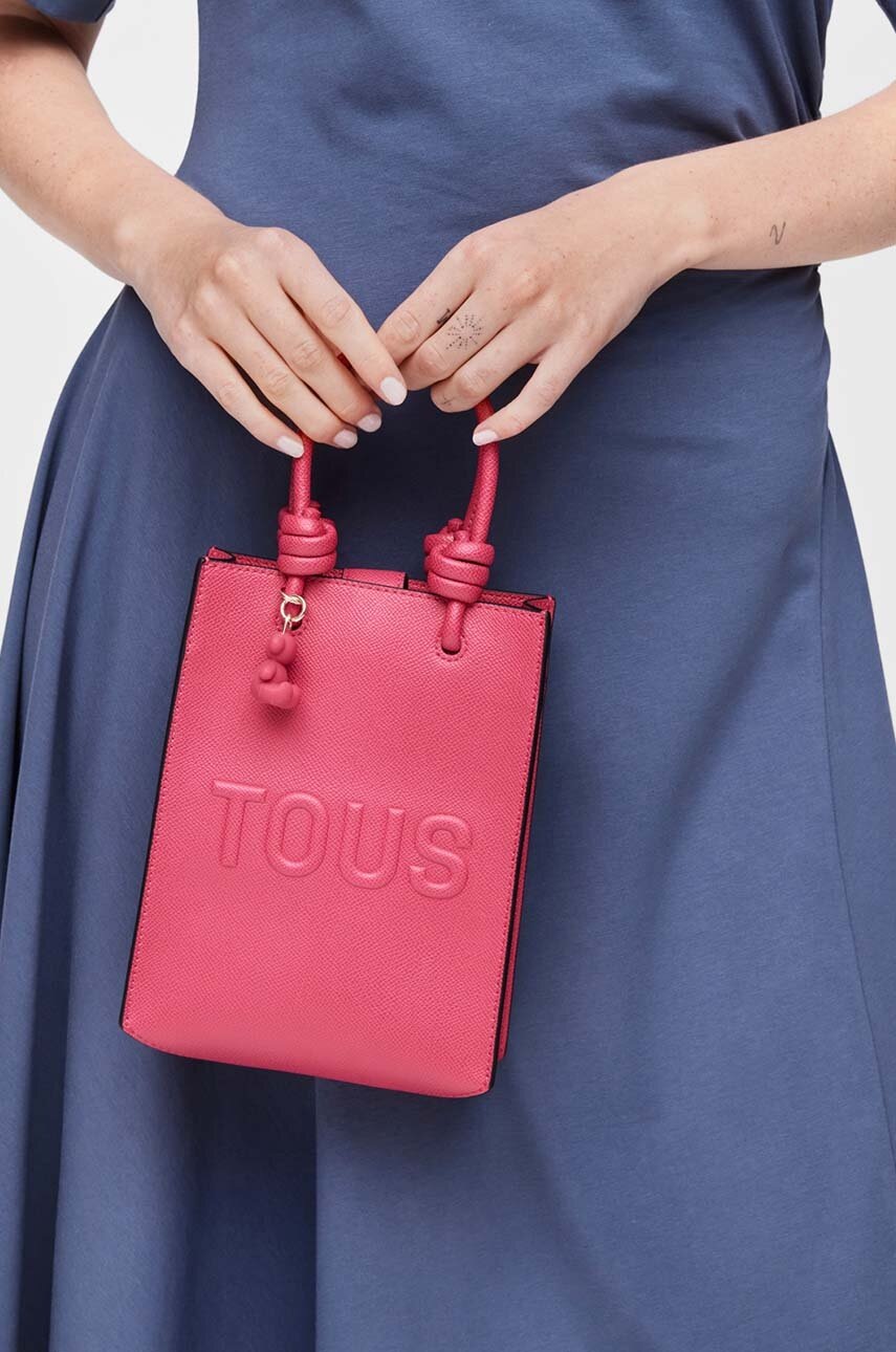 Τσάντα Tous La Rue New Pop χρώμα: ροζ φωτογραφία
