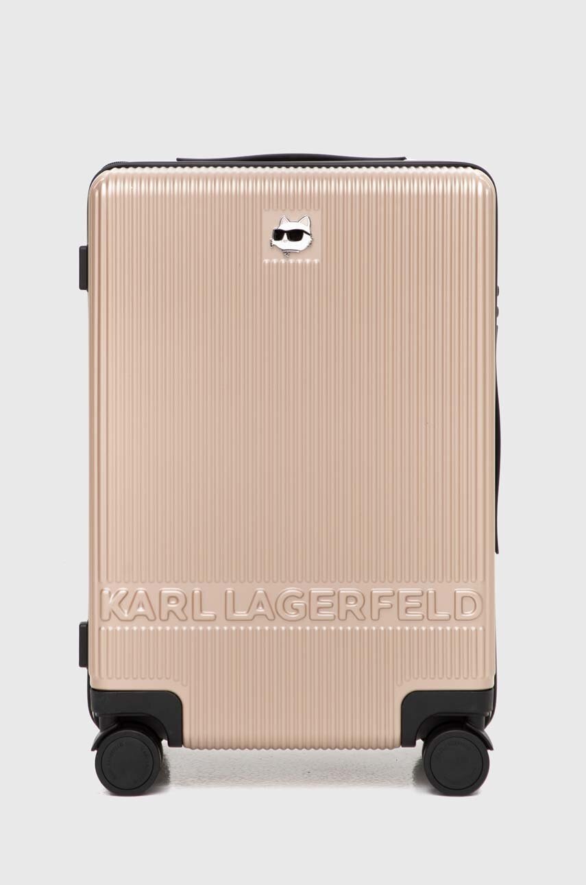 Karl Lagerfeld valiza culoarea bej