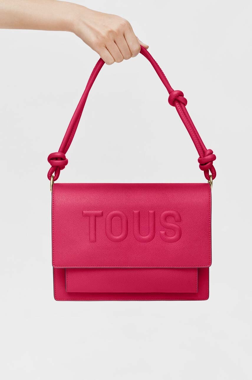 Τσάντα Tous La Rue New Audree χρώμα: ροζ φωτογραφία