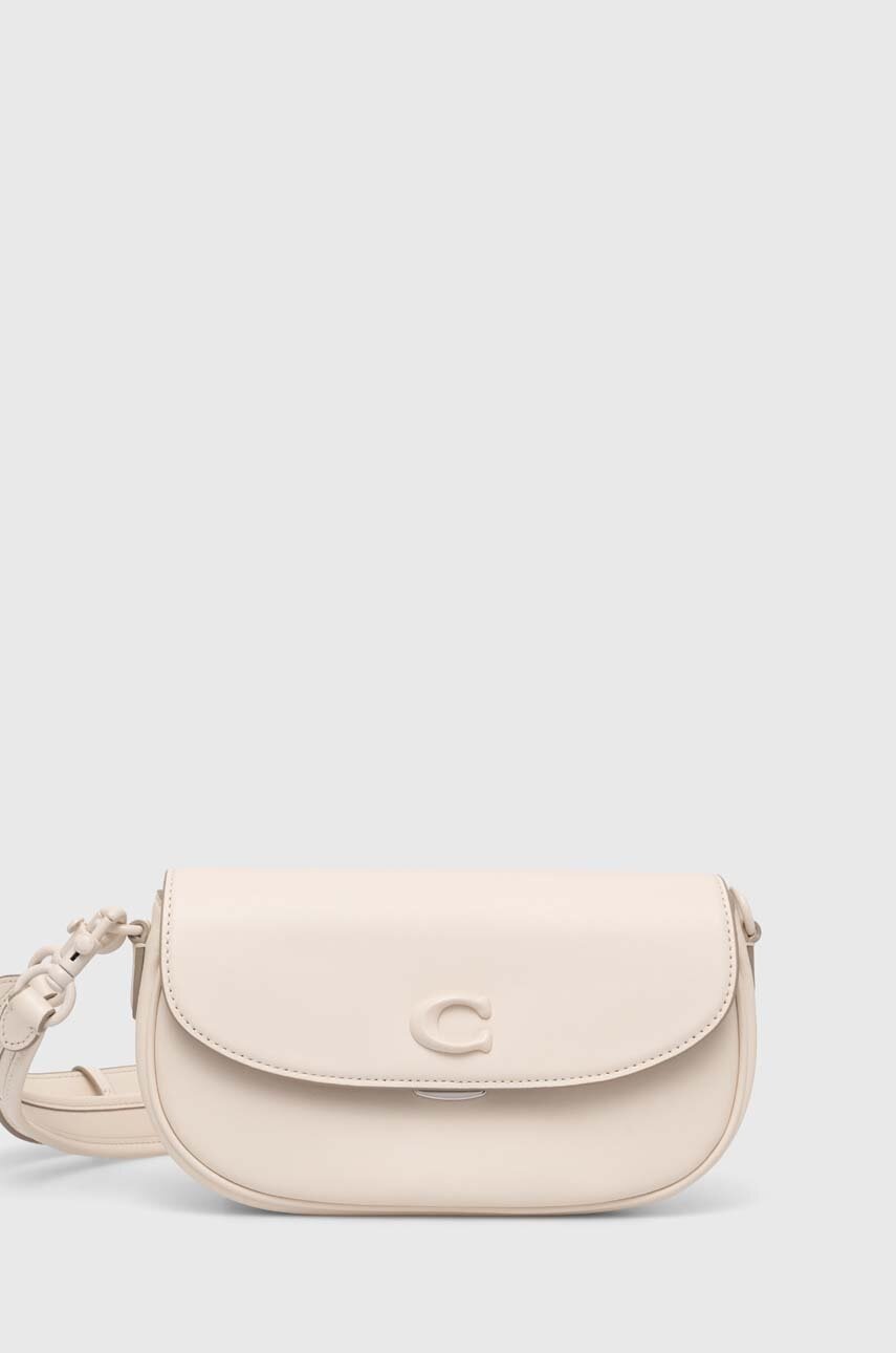 

Кожена чанта Coach Emmy 23 в бежово CR666, Бежов