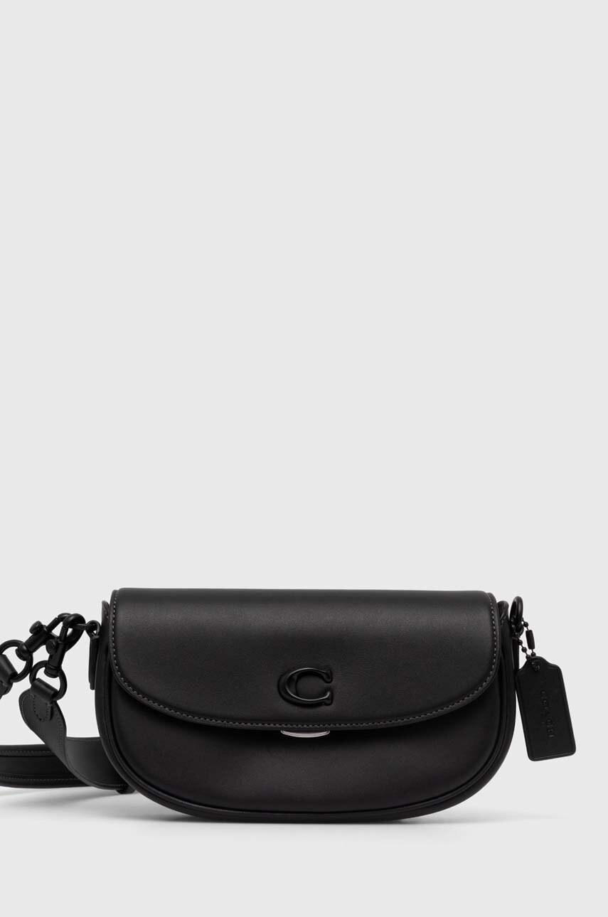 Coach poseta de piele Emmy 23 culoarea negru, CR667