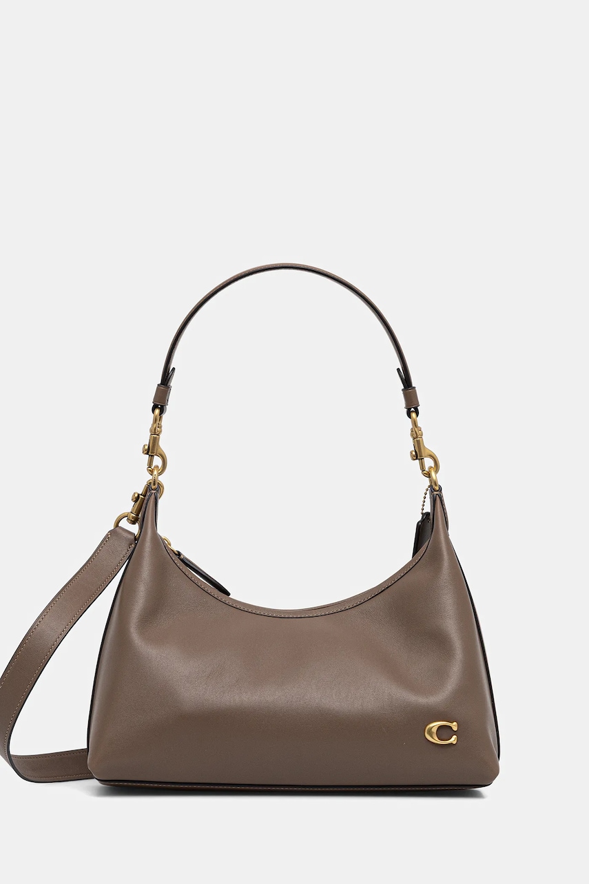 Coach poșetă de piele Juliet culoarea bej, CR981