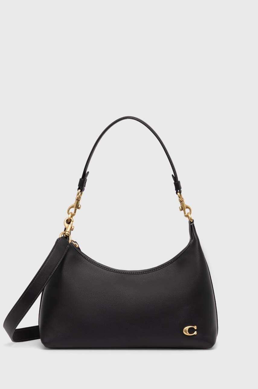 Coach poseta de piele Juliet culoarea negru, CR981