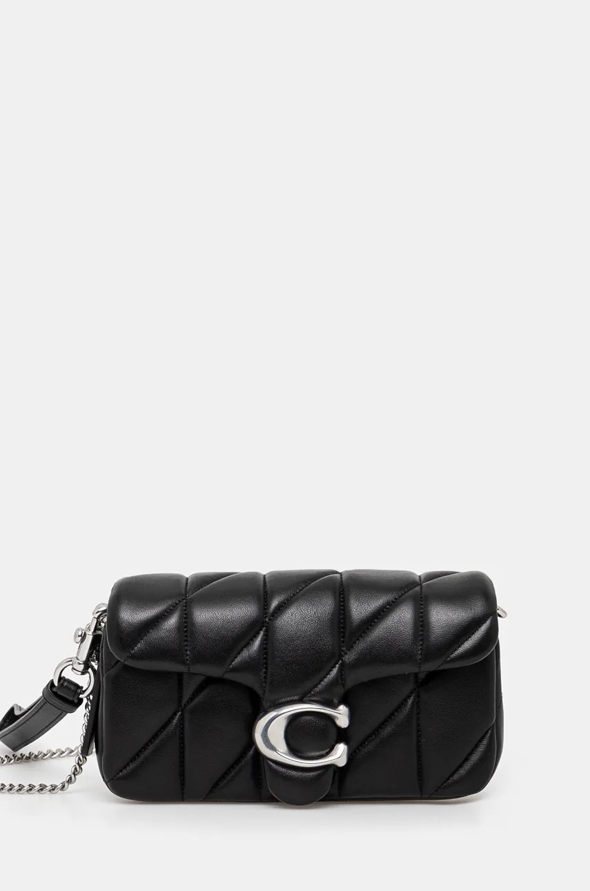 Coach poseta de piele Tabby culoarea negru, CP018