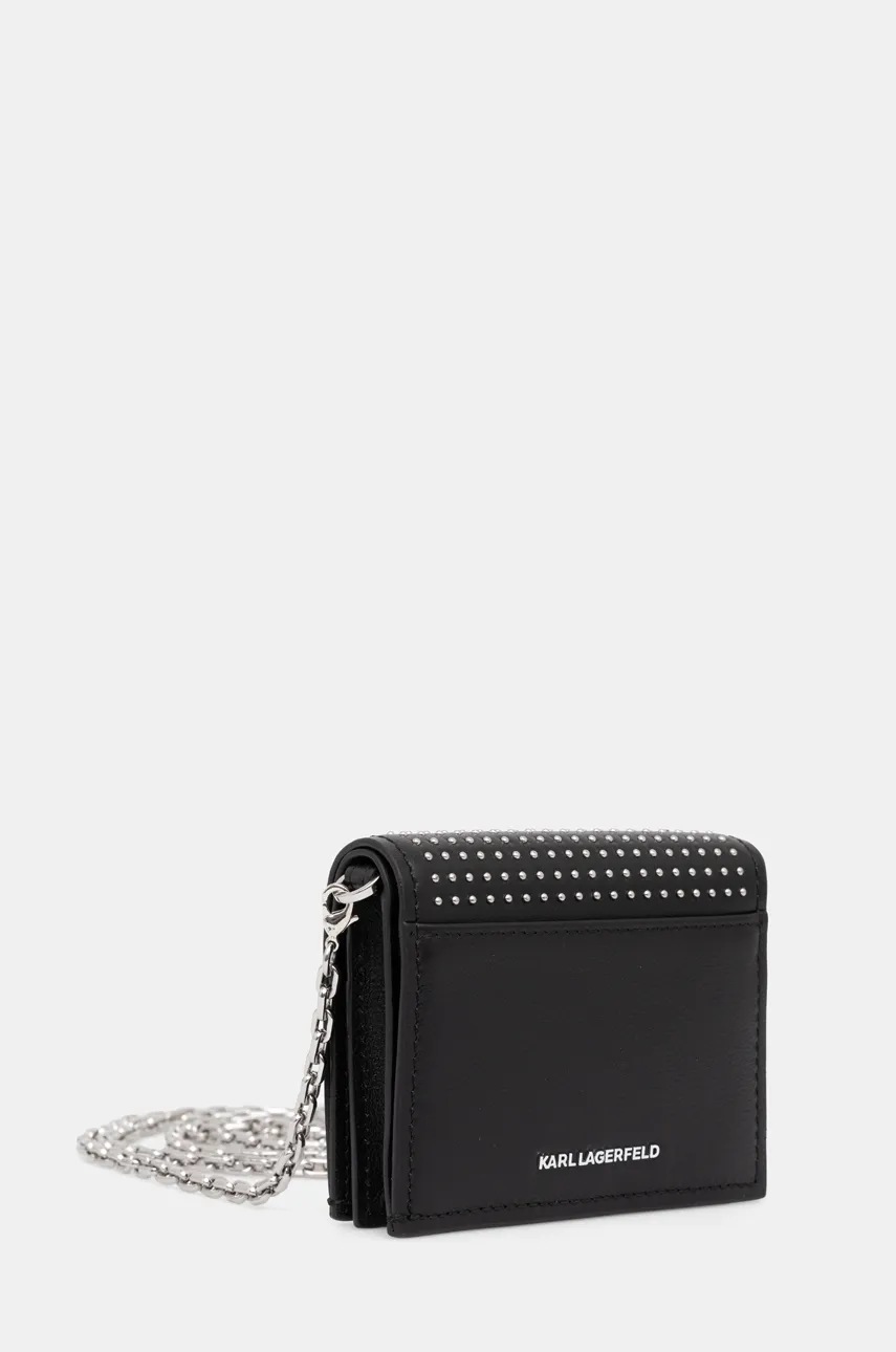 Гаманець Karl Lagerfeld жіночий колір чорний 246W3201 