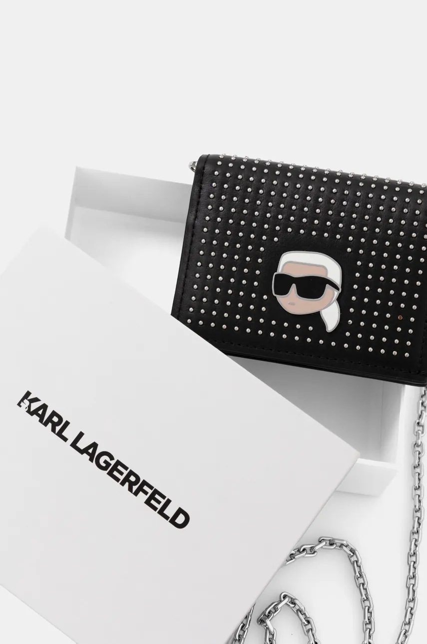 Гаманець Karl Lagerfeld жіночий колір чорний 246W3201 