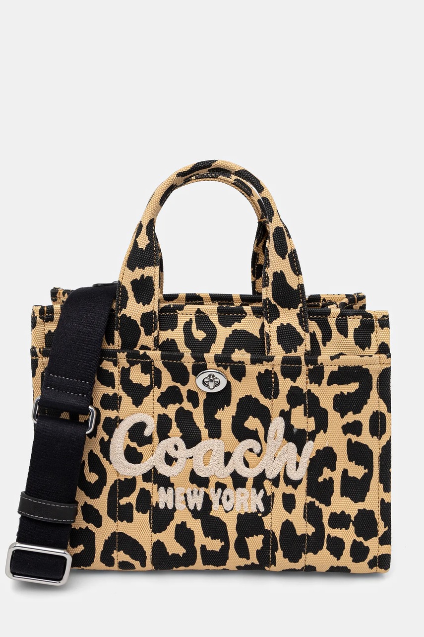 Kabelka Coach béžová barva, CP769