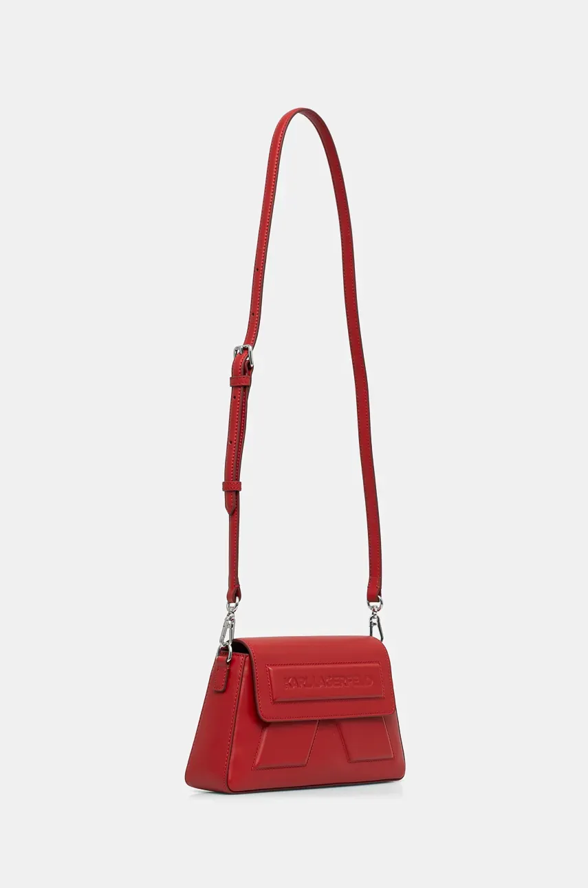 Кожаная сумочка Karl Lagerfeld цвет красный A1W30155 Кожаная сумочка Karl Lagerfeld цвет красный A1W30155