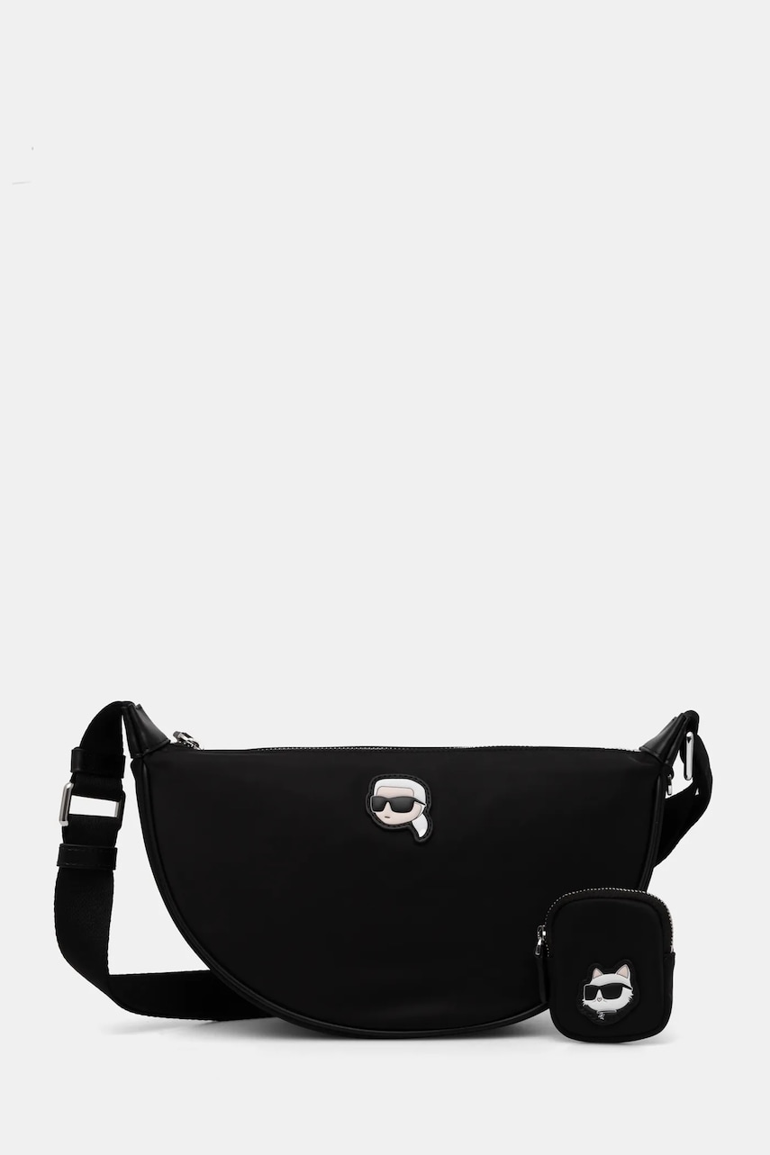 Karl Lagerfeld poseta culoarea negru, A1W30386 Karl Lagerfeld poseta culoarea negru, A1W30386
