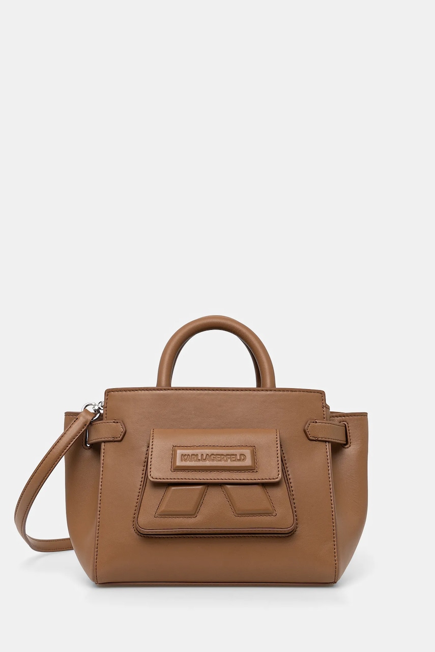 Karl Lagerfeld poseta de piele culoarea maro, A1W30443
