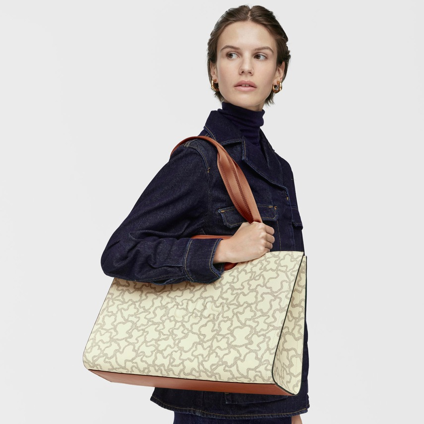 Τσάντα Tous KAOS ICON χρώμα: μπεζ, 2001946401 φωτογραφία