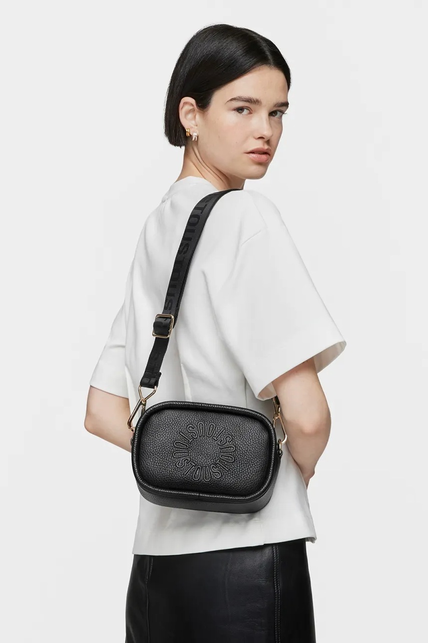 Δερμάτινη τσάντα Tous MIRANDA χρώμα: μαύρο, 2002035851 φωτογραφία