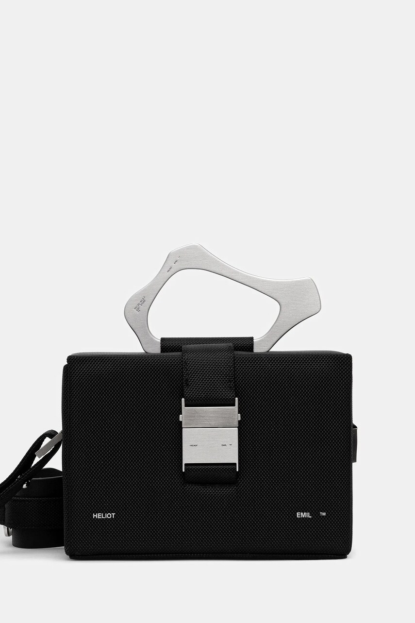 Heliot Emil poșetă culoarea negru, SS25_14_036_BLK01_CO