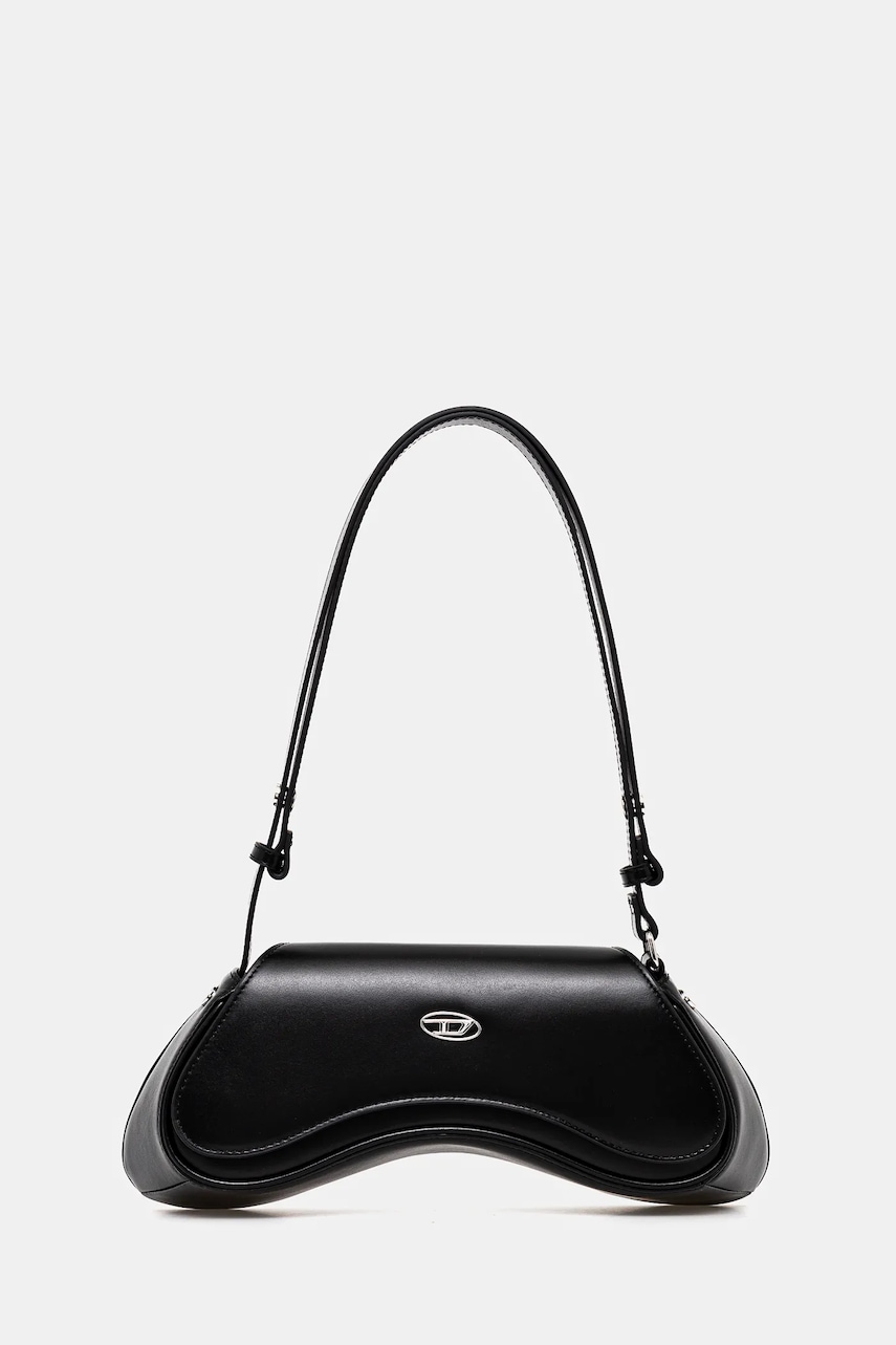 Diesel poseta de piele PLAY PLAY CROSSBODY cross body culoarea negru, X10221.PR227