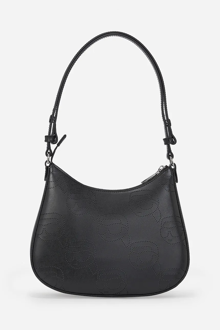 Кожаная сумочка Karl Lagerfeld цвет чёрный A2W30107 Кожаная сумочка Karl Lagerfeld цвет чёрный A2W30107