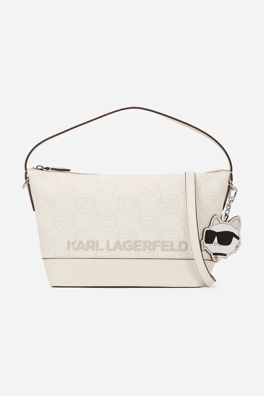 Karl Lagerfeld poseta culoarea alb, A2W30177 Karl Lagerfeld poseta culoarea alb, A2W30177