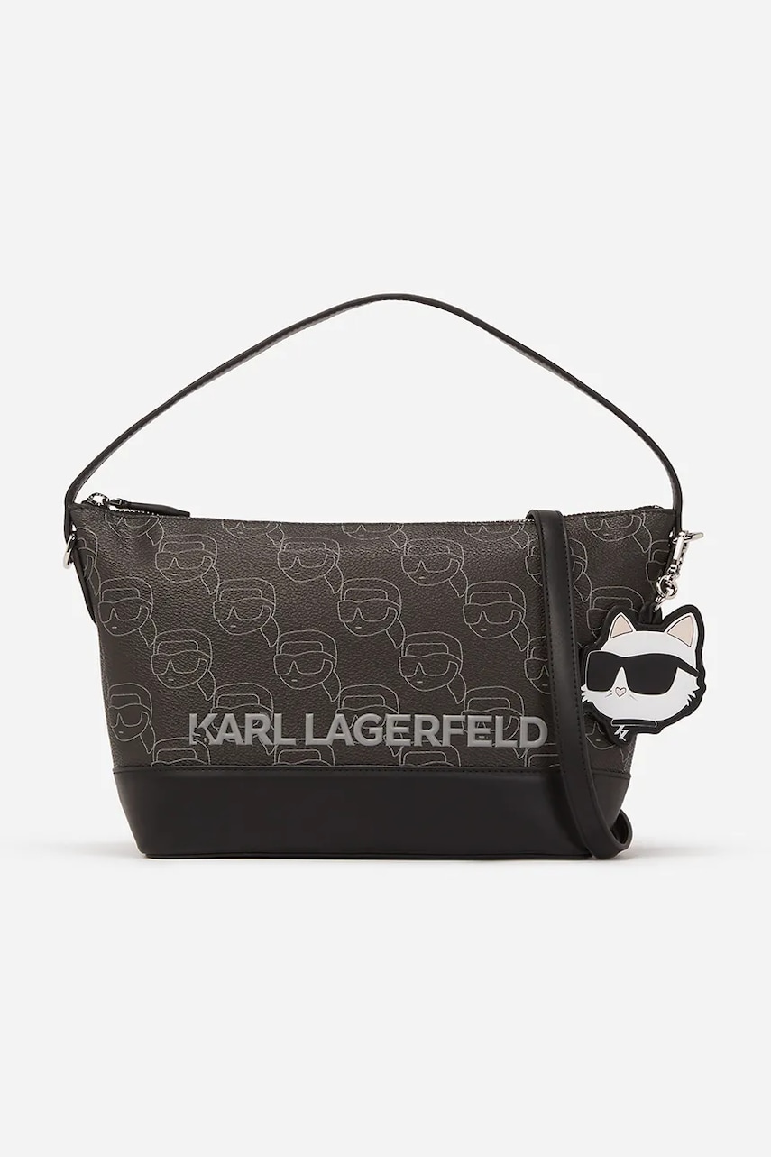 Karl Lagerfeld poseta culoarea negru, A2W30177 Karl Lagerfeld poseta culoarea negru, A2W30177