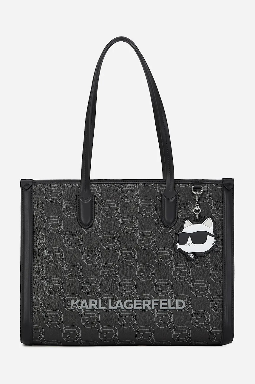 Karl Lagerfeld geantă culoarea negru, A2W30190 Karl Lagerfeld geantă culoarea negru, A2W30190