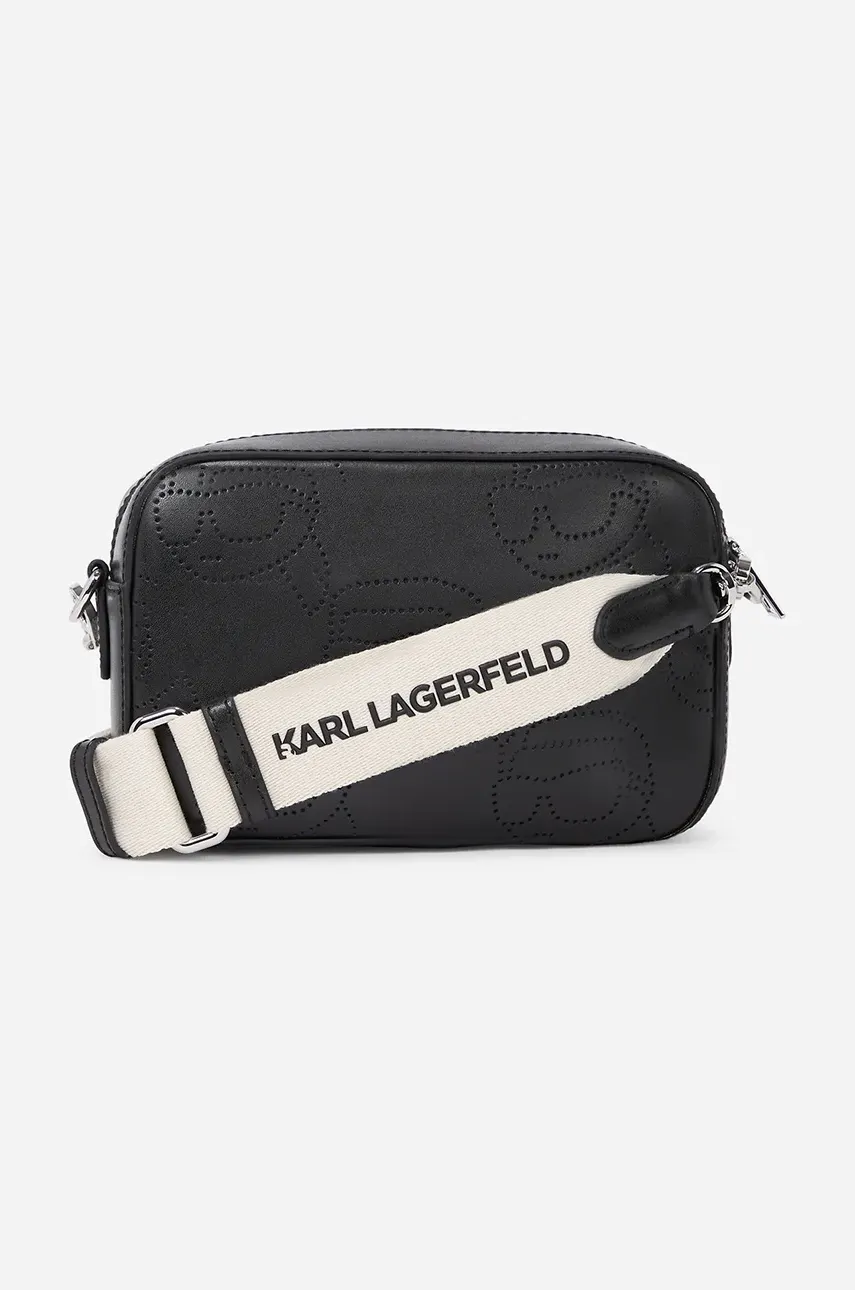 Кожаная сумочка Karl Lagerfeld цвет чёрный A2W30066 Кожаная сумочка Karl Lagerfeld цвет чёрный A2W30066