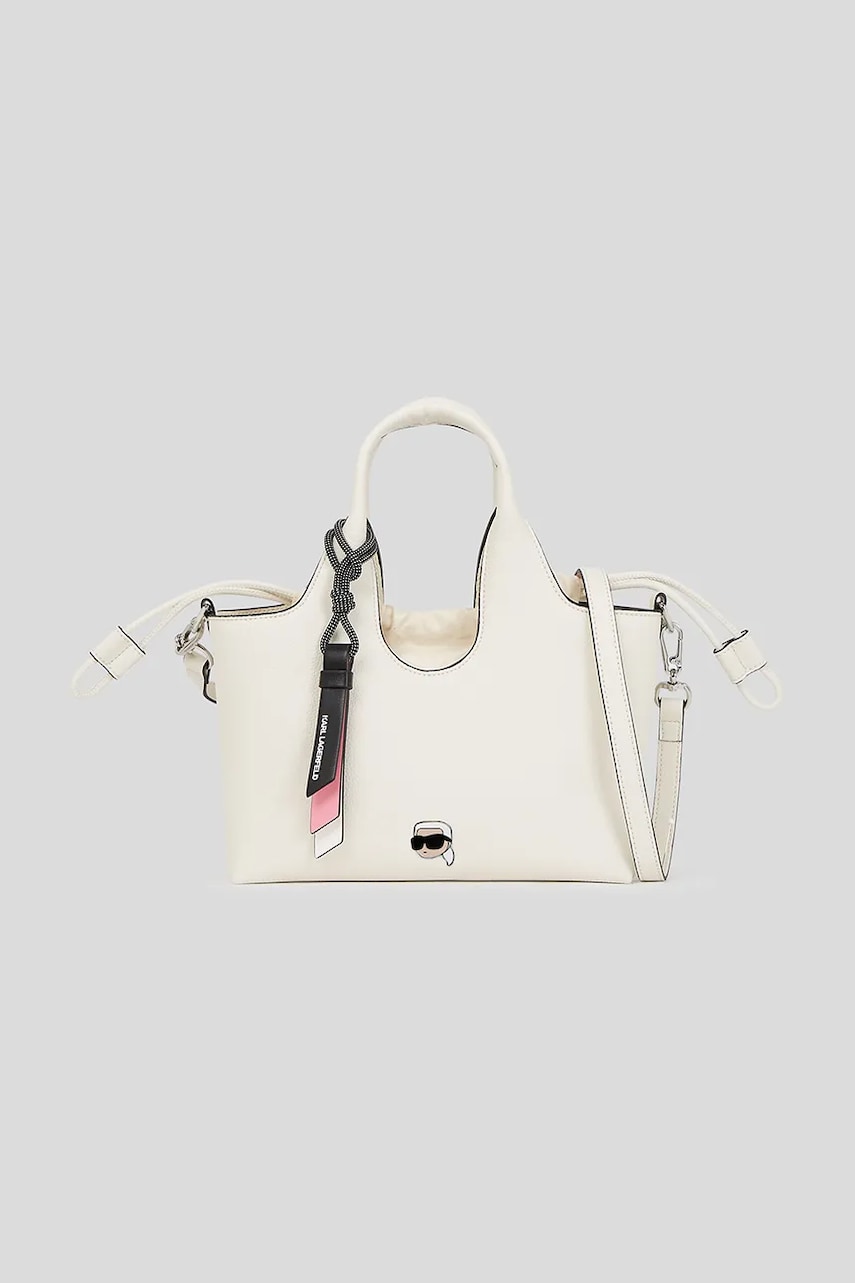 Karl Lagerfeld geantă culoarea alb, A3W30098