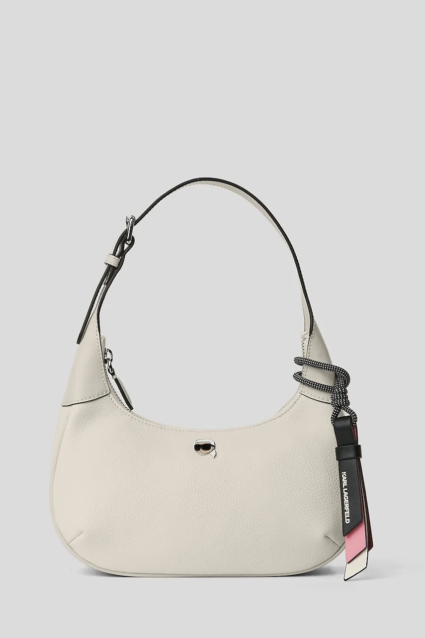 Karl Lagerfeld geantă IKON GRAINY culoarea alb, A3W30107