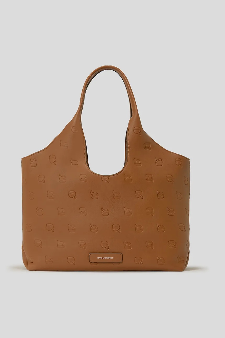 Karl Lagerfeld geantă IKON MONOGRAM culoarea maro, A3W30302