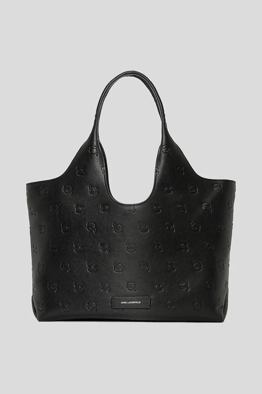 Karl Lagerfeld geantă IKON MONOGRAM culoarea negru, A3W30302