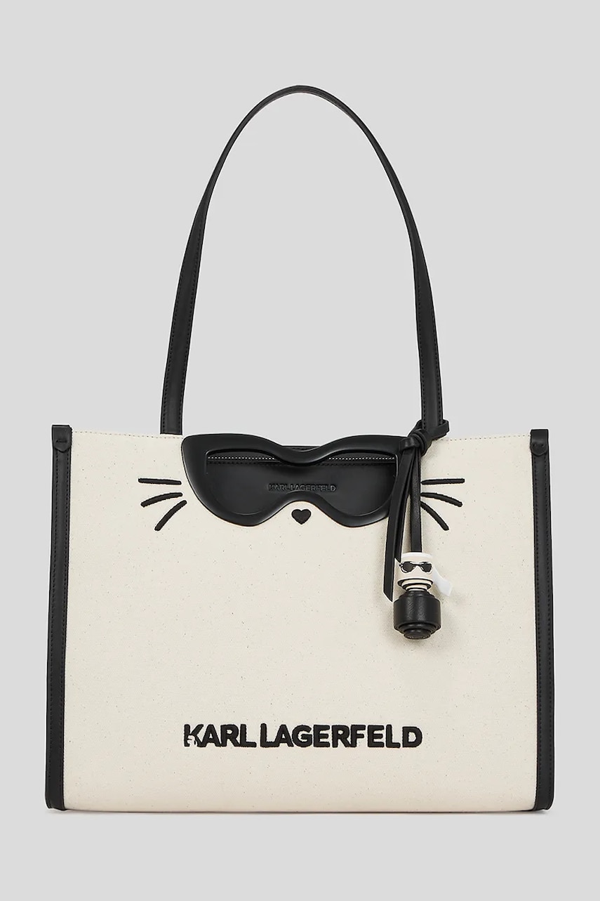 Karl Lagerfeld geantă IKON CHOUPETTE culoarea bej, A3W30331
