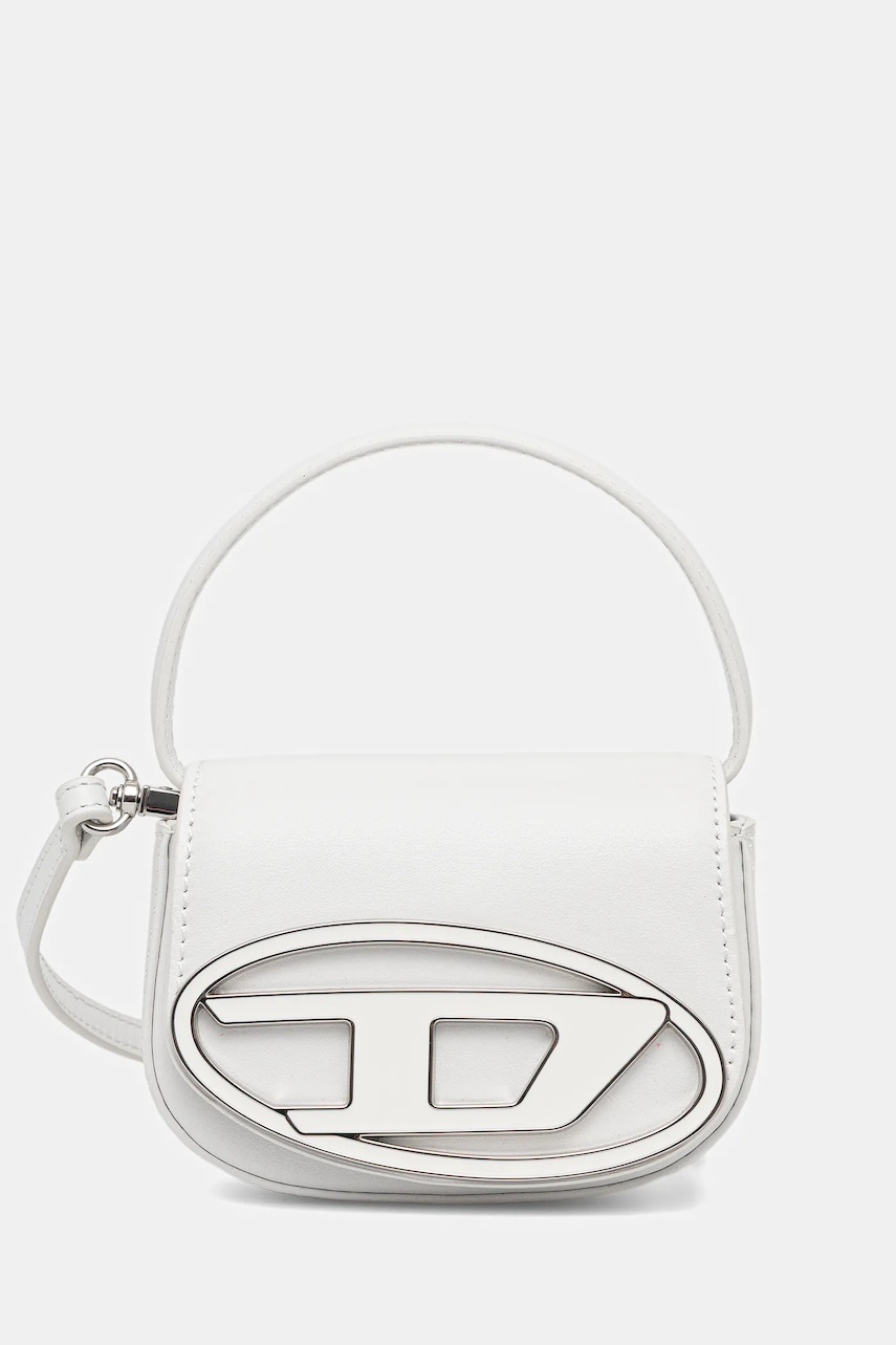 Diesel poseta de piele 1DR 1DR culoarea argintiu, X08709.PR818