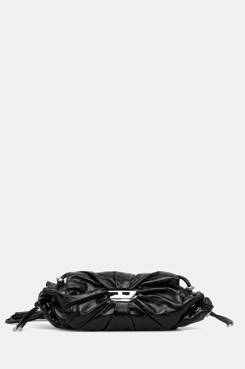 Diesel geantă de piele SCRUNCH-D culoarea negru, X10331.P1003