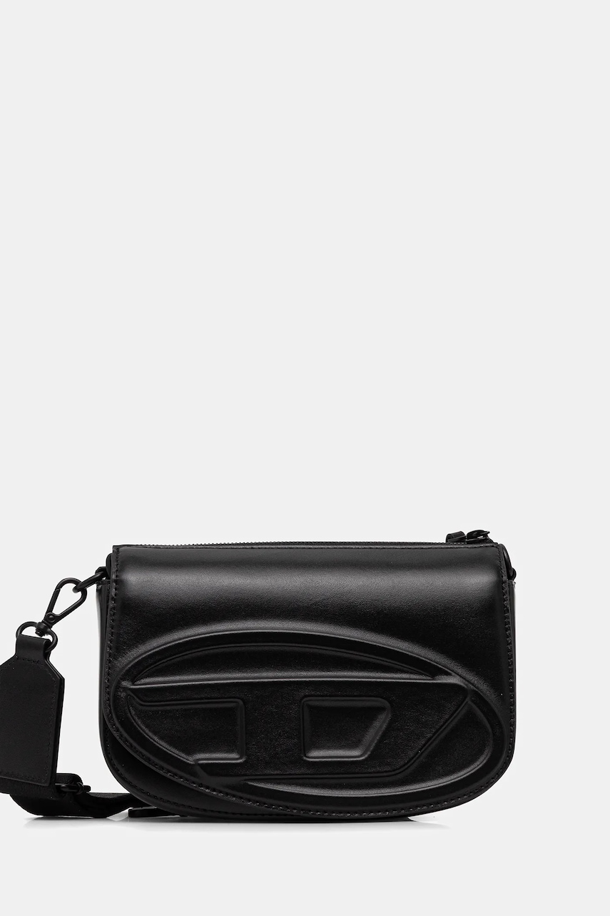 Diesel poșetă de piele 1DR 2.0 1DR culoarea negru, X10223.PR818