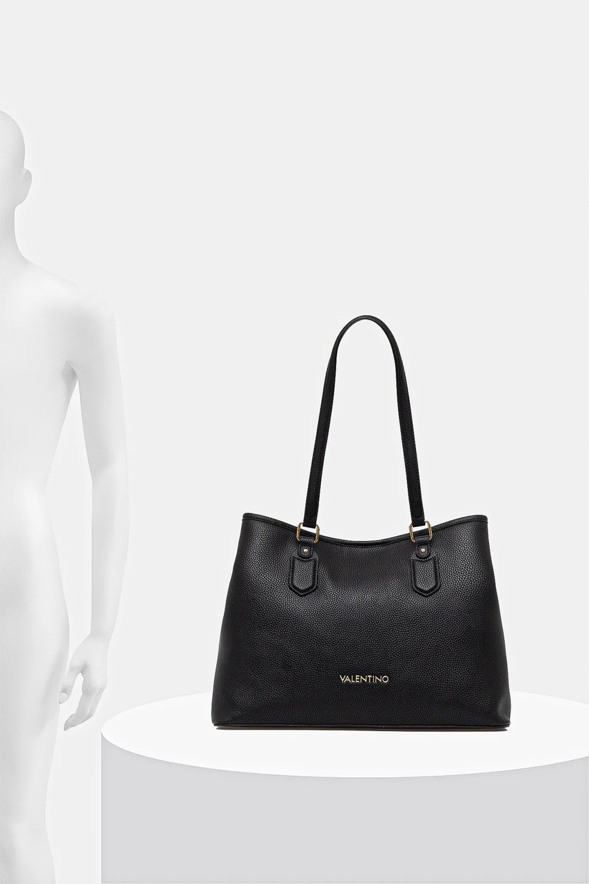 Τσάντα Valentino Bags χρώμα: μαύρο, VBS7LX01 φωτογραφία