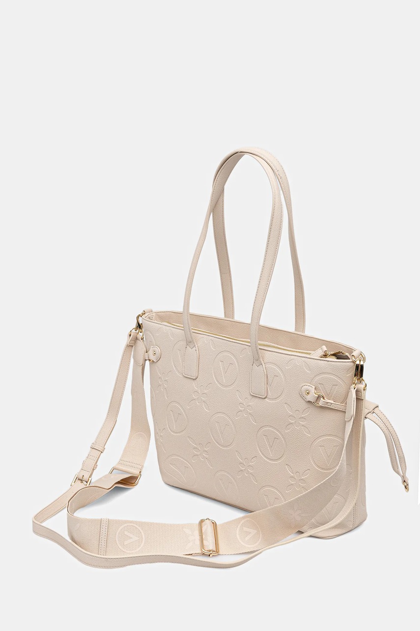 Τσάντα Valentino Bags SAMBA RE χρώμα: μπεζ, VBS8ZG01 φωτογραφία