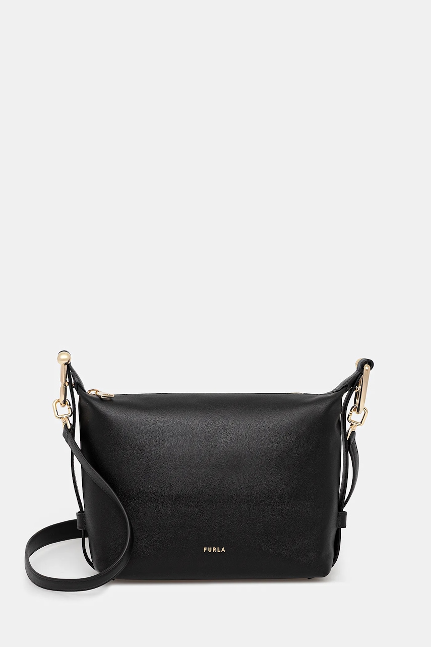 Furla geantă de piele culoarea negru, WE00831.BX2045.O6000