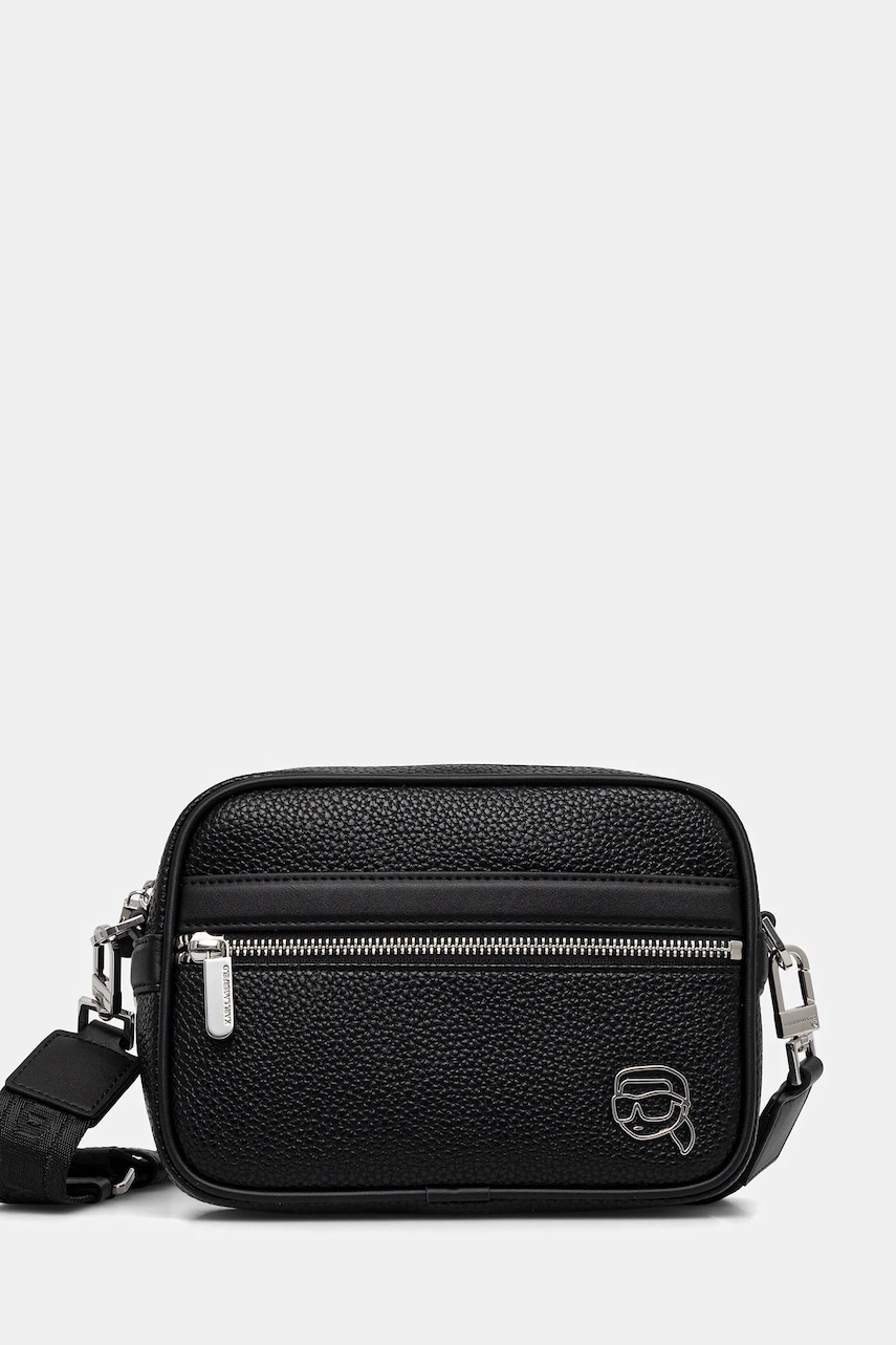 Karl Lagerfeld borsetă K/ICON culoarea negru, A3M30172