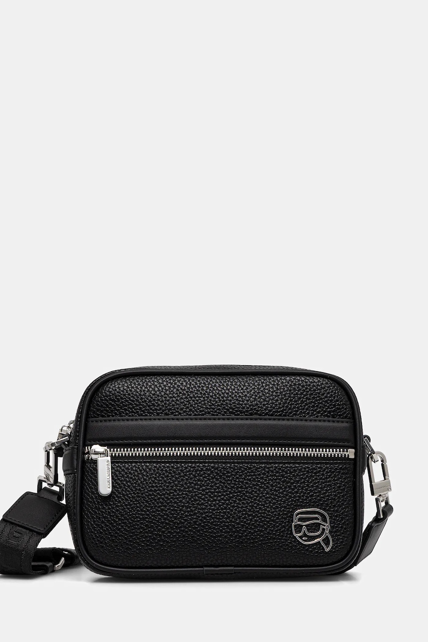 Karl Lagerfeld borsetă K/ICON culoarea negru, A3M30172