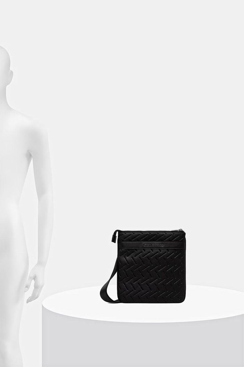 Armani Exchange taštička pánská z imitace kůže (obrázek 6)