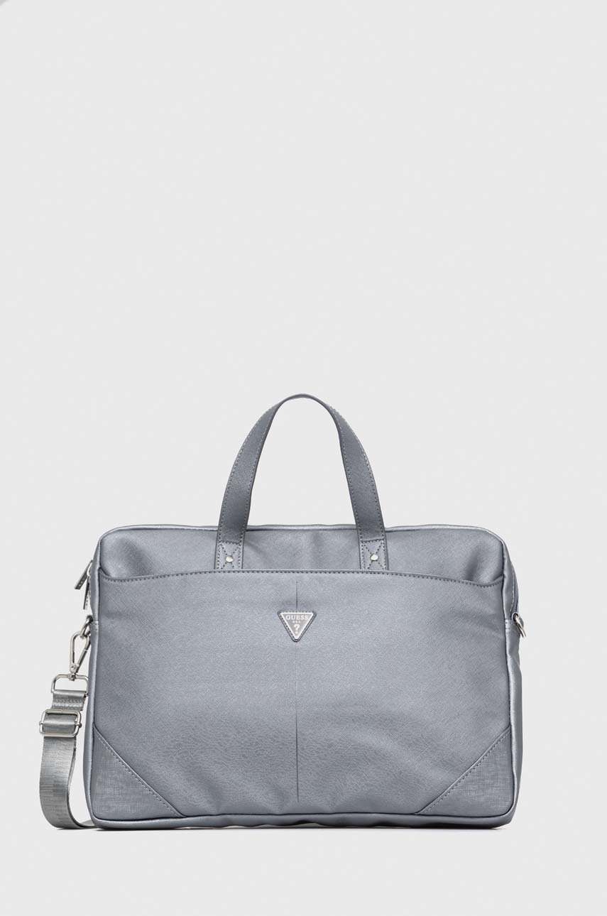 

Чанта за лаптоп Guess Torba Na Laptopa 16" в сребристо, Сребърен