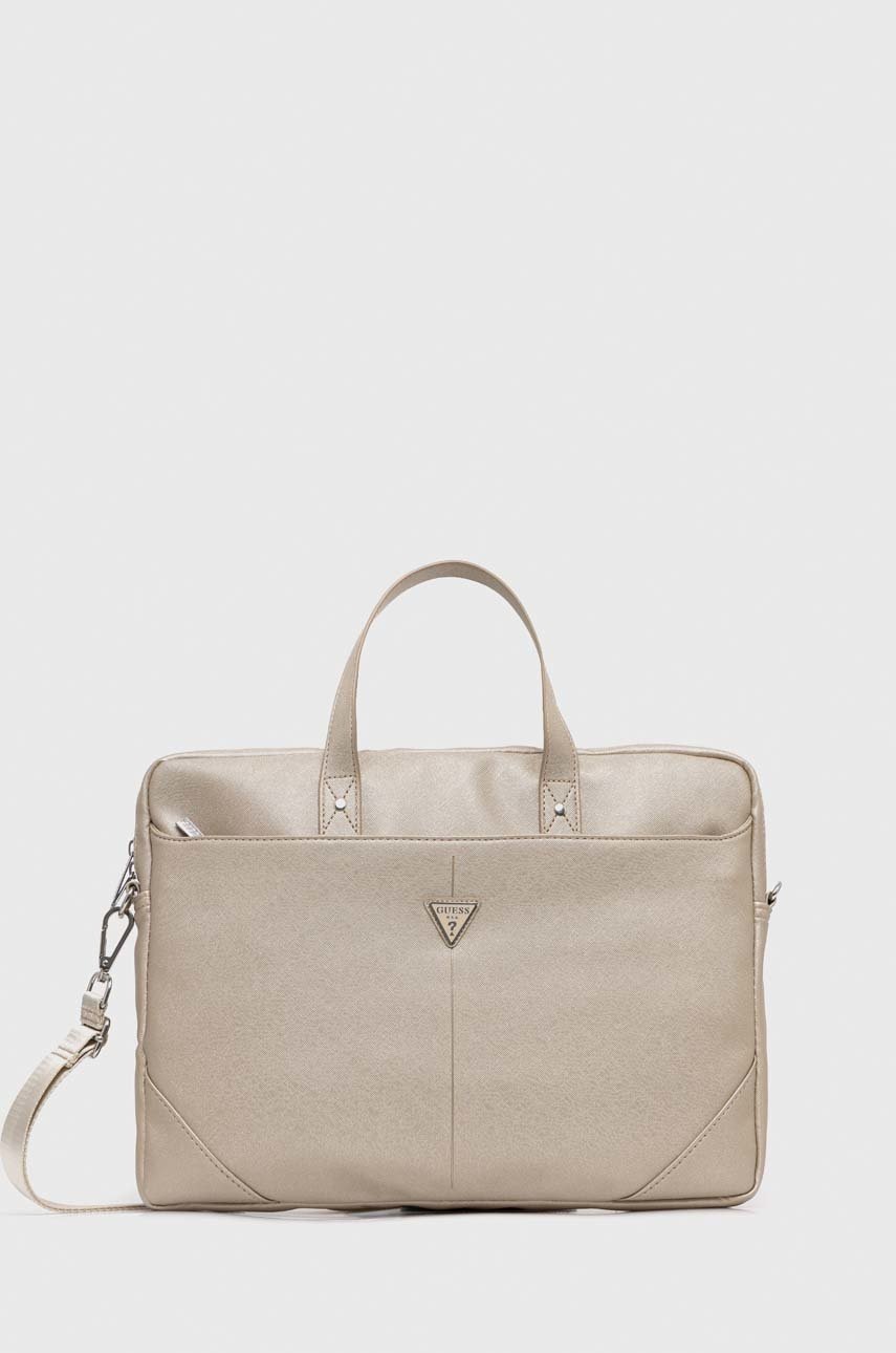 

Чанта за лаптоп Guess Torba Na Laptopa 16" в бежово, Бежов