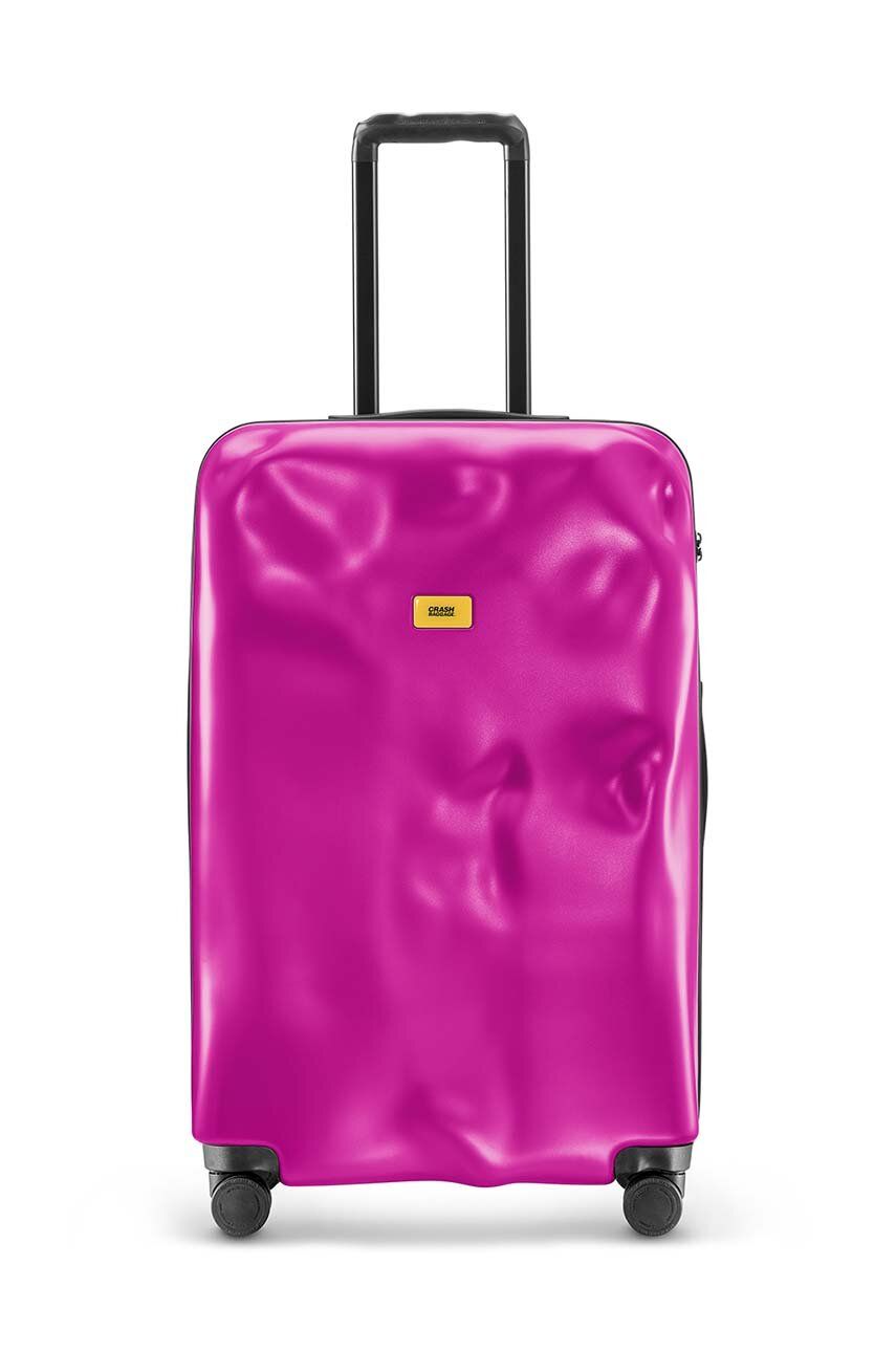 Crash Baggage valiza ICON Large Size culoarea roz