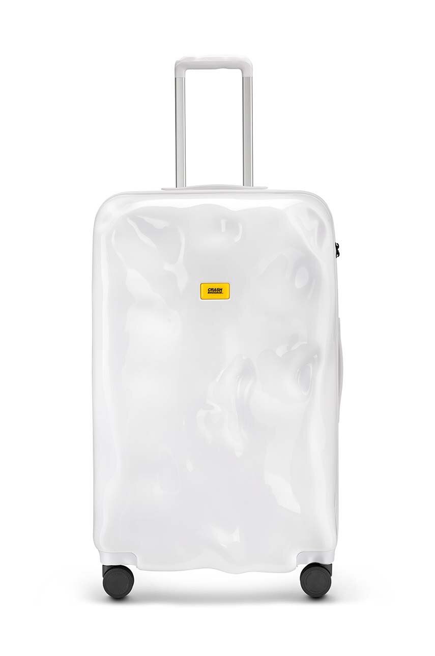 Crash Baggage valiza TONE ON TONE Large Size culoarea alb
