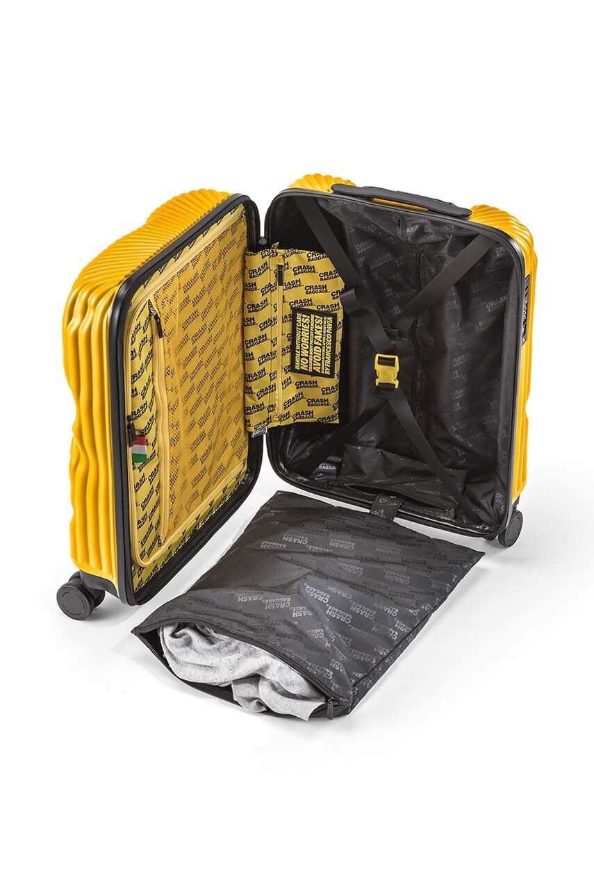 Βαλίτσα Crash Baggage STRIPE Small Size χρώμα: κίτρινο CB151 φωτογραφία